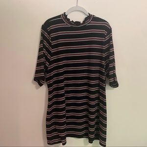 Mock Neck Short Sleeve Top